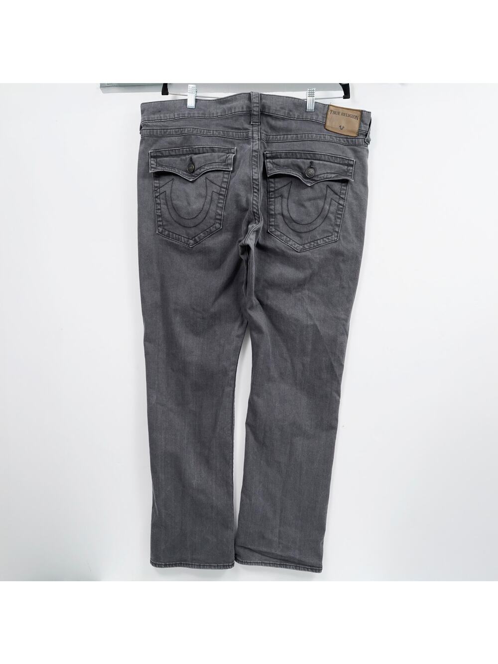 True Religion Ricky Straight Leg Jeans Men’s Size 40 Gray Relaxed Straight 42x32